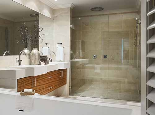 Inline Wall to Wall Shower Screen